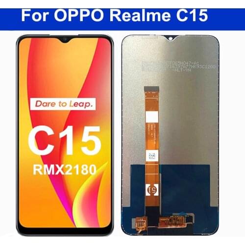 6.5" for OPPO Realme C15 RMX2180 LCD Display Touch Panel Screen Digiziter Sensor Assembly for Oppo Realme C15 lcds replacement