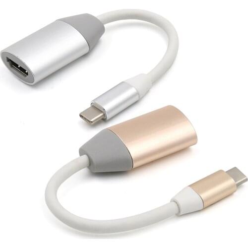 USB-C Video Adapter Cable Type C To HDMI-Compatible Converter Adapter Supports 5.4 Gbps, 2.7 Gbps, 1.62 Gbps For Laptop