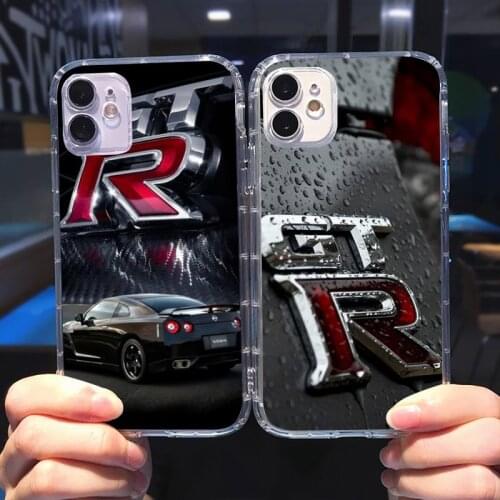 Nissans Skyline Gtr R34 Bling Cute Phone Case Transparent soft For iphone 5 5s 5c se 6 6s 7 8 11 12 plus mini x xs xr pro max