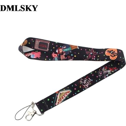 DMLSKY Stranger Things Show Lanyard Keychain for keys Badge ID Mobile Phone Key rings Women Neck Straps Accessories M3726
