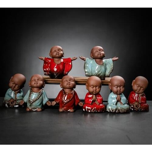 Tea Pet Zen Little Monk Decoration Boutique Supportable Kung Fu Tea Set Tea Ceremony Utensils Tea Set Tea Art Jewelry Yixing