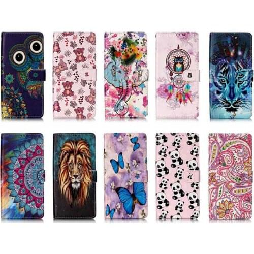 Case For Samsung A70 A60 A50 A40 A30 A20 A10 M10 M20 M30 M40 A20E S10-5G For LG G8 Cartoon Wallet Leather Embossed Cover 50PCS