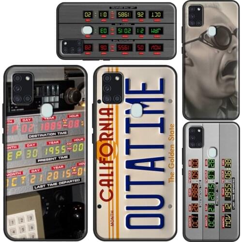 Back To Future DeLorean License OUTATIME For Samsung A31 A51 A71 A21S A11 M21 M31 Case For Galaxy A20e A30S A40 A50 A70 Cover