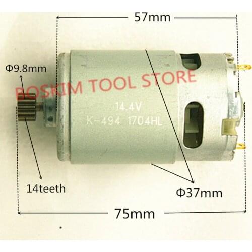 14 Teeth Motor 14.4V Replace For MAKITA 629819-4 629875-4 6381D BDF343 6280D 6280DWE 6281DWE 6281D MT070 6280DWPE 6280PWPE3
