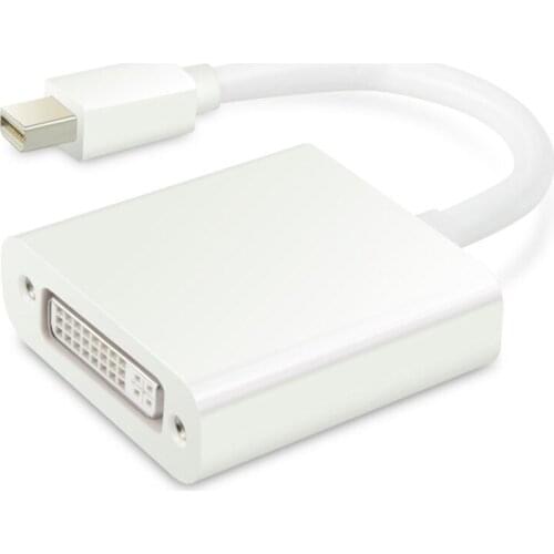 Thunderbolt Mini DispayPort DP to DVI Adapter Cable Male to Female Mini DP to DVI Converter 1080P for Monitor Projector Display