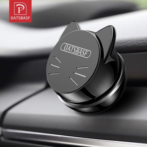 OATSBASF Universal Car Phone Holder 360 Degree GPS Magnetic Mobile Phone Holder For iPhone 8 7 xiaomi Magnet Mount Holder Stand