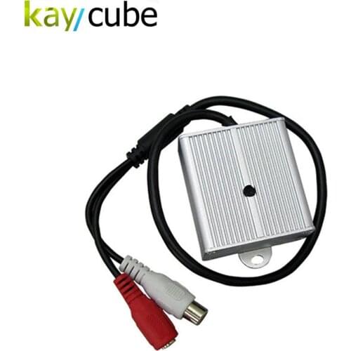 Aluminum Alloy Microphone for CCTV Camera Microphone Audio Pick Up Range Up To100 Meters
