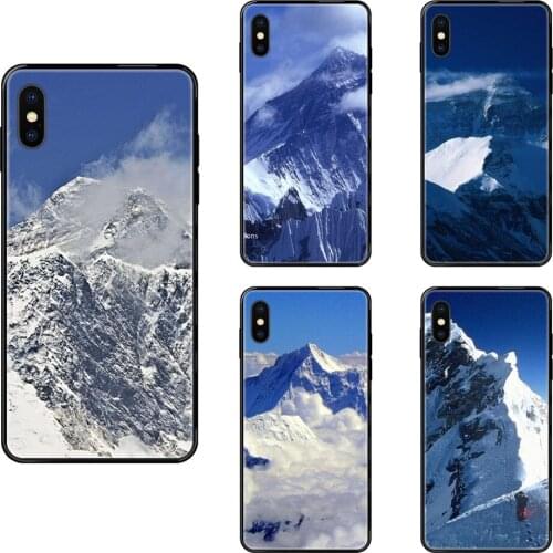 For Xiaomi Redmi Note 4 5 5A 6 7 8 8T 9 9S Pro Max Tpu Black Soft Black Phone Case Clouds Mount Everest Sky Moins Cher