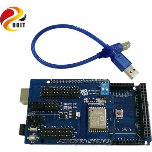 WiFi Web Sever Shield Kit with Arduino 2560 + ESP8266 Serial WiFi Shield Board DIY Development Board Extension