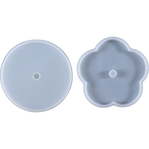 Newest Coaster Molds Silicone Coaster Molds for Resin Coasters Candle Holder Cup Mats