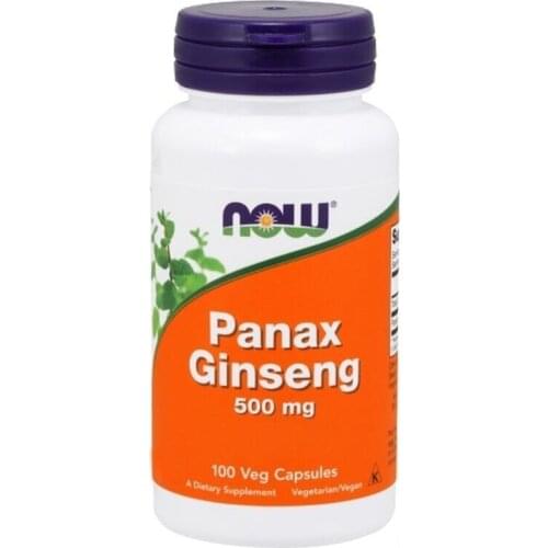 Now Panax Ginseng 500 Mg 100 Capsules Red Korean Ginseng Root Powder Herbal Tablets Natural Tablettes
