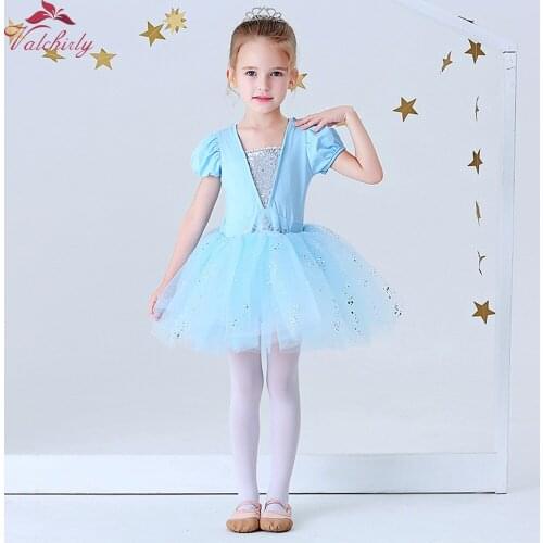 Kids Girls Princess Ballet Tutu Dress Snowflake Tutu Dancewear Party Dress For Girls leotards ballerina Dress