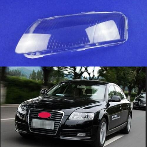 For Audi A6 headlight cover 2006 2007 2008 2009 2010 2011 A6 headlight transparent face cover lamp housing