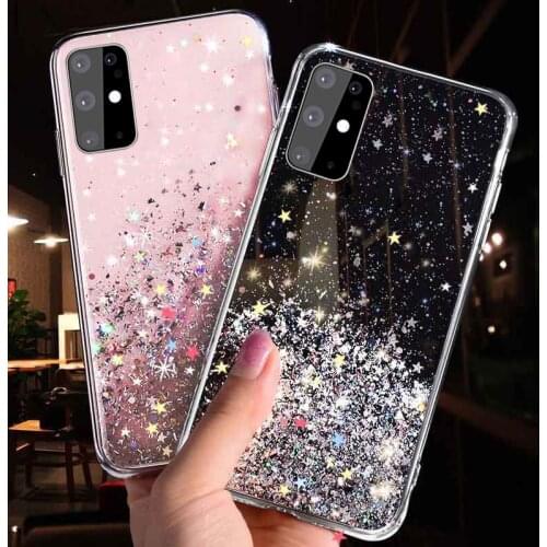 Realme 7 X7 6 Pro Case Bling Glitter Cover For OPPO A53 A15 A9 A5 2020 Find X2 Realme 5 5S Pro X50 XT X2 V5 C15 C12 C11 C7 Cases