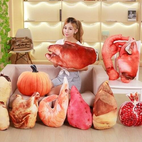 Cute Simulation Food Plush Toy Shrimp/Chicken Feet/Pig Trotters Plush cushion Pillow soft cute gift good quality christmas kid