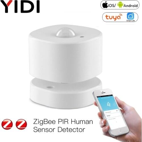 Tuya Smart ZigBee PIR Motion Sensor Smart Life App Control Human Sensor Detector Smart Home Alarm System Advanced