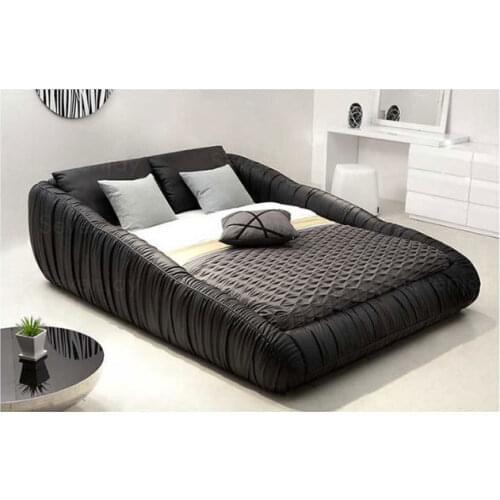 Real Genuine leather bed frame Modern Soft Beds with storage Home Bedroom Furniture cama muebles de dormitorio / camas quarto