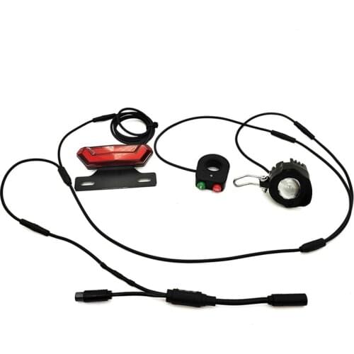 Ebike Light Led for Full Range Bafang BBS01 BBS02 BBSHD Mid Motor Electric Bike Waterproof Line Integrated Light Group