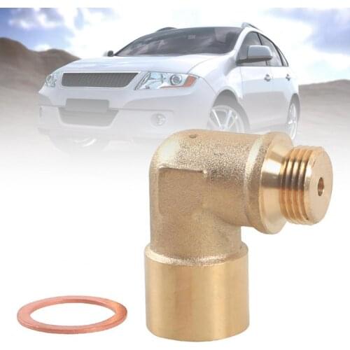 Oxygen Sensor Angled Extender High Strength Anti-scratch Brass Anti-corrosive 90 Degrees O2 Sensor Extender Spacer for Car