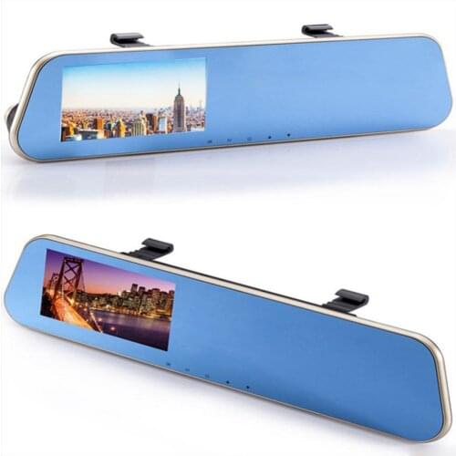 Dashcam DVR Car DVRs Dash Cam Registrar Auto Camera Camcorder 3-in-1 Video Recorder Rearview Mirror Night Vision Loop Recording