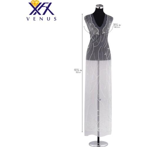 XINFANGXIU Unique Pure Handmade Sew on Rhinestones Patch Crystal Bridal Dress Accessory ,Sewing Crystal For Evening Dress