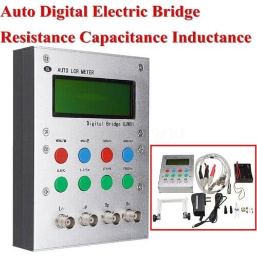 XJW01 digital bridge 0.3% L/CR tester resistance, inductance, capacitance, ESR Meter, finished product. with Metal case