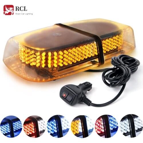 240 LED Amber/Yellow Roof Top LED Emergency Strobe Lights Mini Bar for Cars Trucks Snow Plow Vehicles Warning Caution Lights