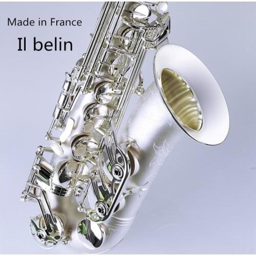 New Arrival Alto Eb Tune Saxophone Brass Silver Plated Sax E Flat Musical Instrument With Nylon Case Mouthpiece Free Shipping
