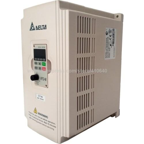 Delta Inverter 3.7 KW VFD037M43A 3 Phase 380V to 460V Rated 8.2A 100% New 3700 W VFD Series Variable Speed AC Motor Drive