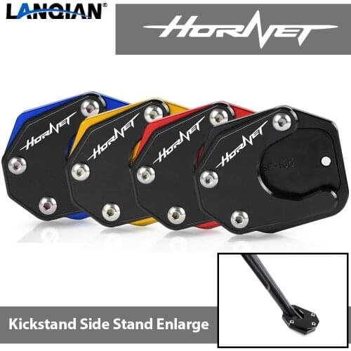 For Honda CB600F CB 600F HORNET 2007-2013 CB900F HORNET 2002-2007 Motorcycle Foot Side Stand Pad Plate Kickstand Enlarger Parts