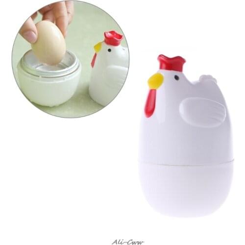 Home Chicken Shaped Microwave 4 Eggs Boiler Cooker Kitchen Cooking Appliance