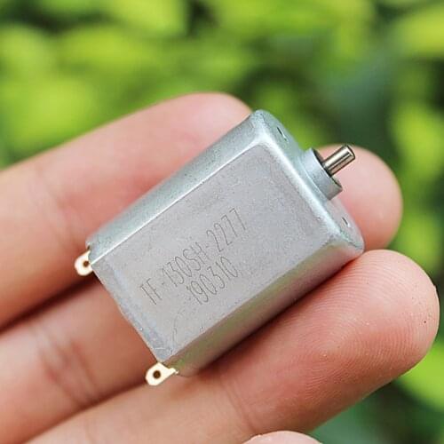 DC3.7V 130 DC Motor 80mA 14000rpm/min Positive and Negative Motor Micro High Speed Motor for DIY Models Shaft Diameter 2mm