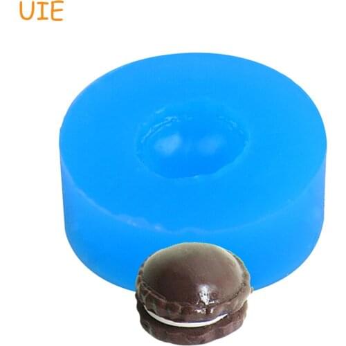 GYL146U Macaron Mold 14mm Flexible Silicone Mold Kawaii Deco Sweets Miniature Food Mold Polymer Jewelry DIY Mold
