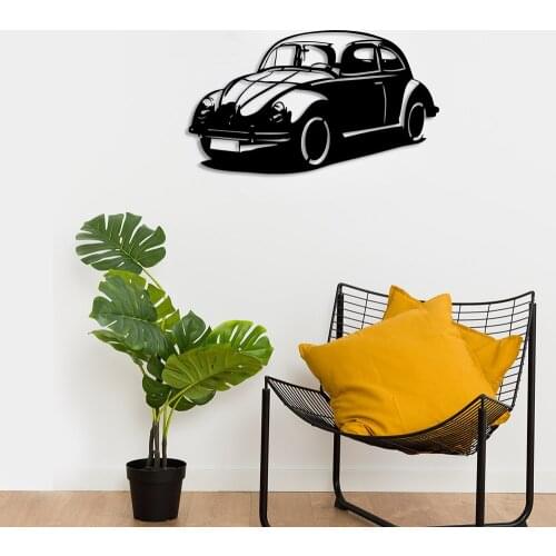 Favorite Vehicle Beetle Car Wall Room Home Accessory Wooden Table 50x28cm