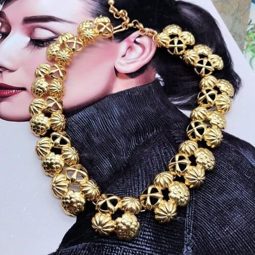 Statement Necklace Metal Flower Choker Jewelry Punk Elegant Classic Accessories Free Shipping