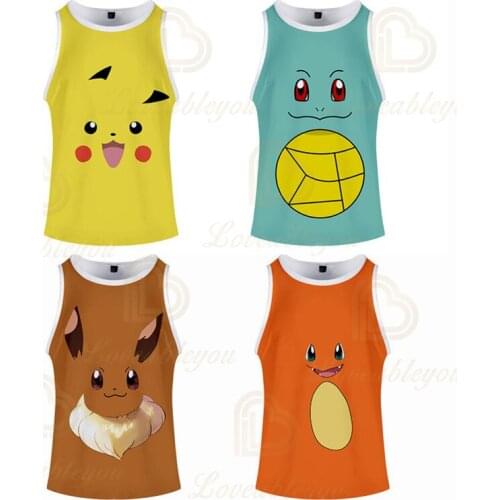 3d Print Tank Tops Cute Men and Women Summer Vest Fit Slim Sleeveless Ventilate Bodybuilding Clothing