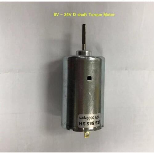 Micro dc motor RF-550 6V to 24V D shaft Torque Motor 12V 3300RPM DIY model motor