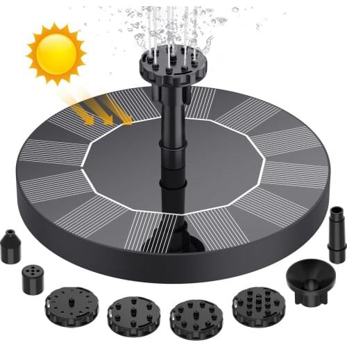 Mini Solar Fountain Pool Pond Waterfall Fountain Garden Decoration Outdoor Bird Bath Solar Fountain Floating Water
