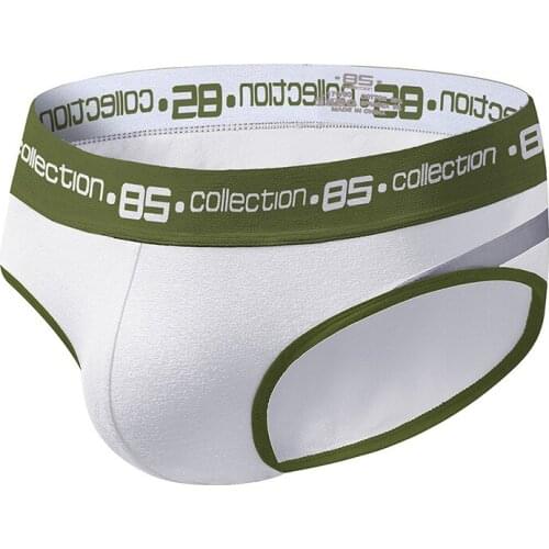 2020 BS Brand Men Briefs Underwear Sexy Breathable Underpants Cotton Comfortable Mens Briefs Underwear Shorts BS105/BS106