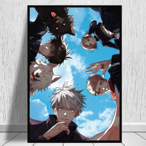 Jujutsu Kaisen Anime Wall Art Diamond Embroidery Full 5D DIY Diamond Painting Cross Stitch Kits Mosaic Boys Room Decor