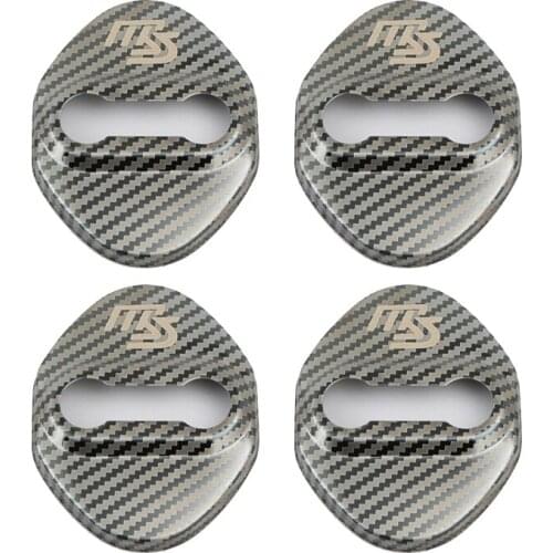 Carbon Fiber Auto Door Lock Cover Car Sticker Case For Mazda 2 Mazda 3 MS For Mazda 6 CX-5 CX5 accessories Car-Styling