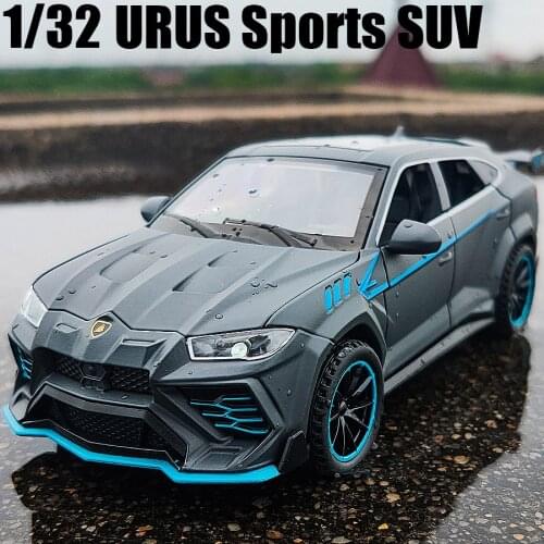 NEW 1:32 2021 URUS Sports SUV Alloy Car Model Diecast Metal Toy Pull Back Sound Light Collection Childrens Gift With Box