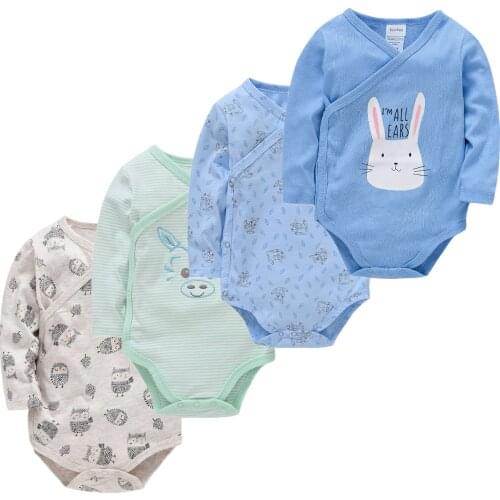 2 3 4PCS Cartoon Unisex Newborn Boys Sleepwear Clothes 0-12M Kids Pajamas Set Baby Girls Pijamas Pyjamas