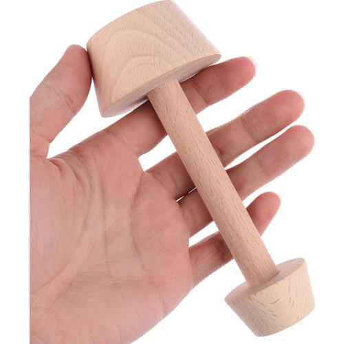 Portable Wooden Egg Tart Tamper Double Sides Pastry Egg Tart Pusher Eggtart Mold Baking Cake Kitchen Tools