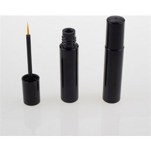 10ps 4ml Empty Black Eyeliner Container Bottle Tube with Brush,make Up Empty Liquid Eyeliner Refillable Bottle Applicator Bottle