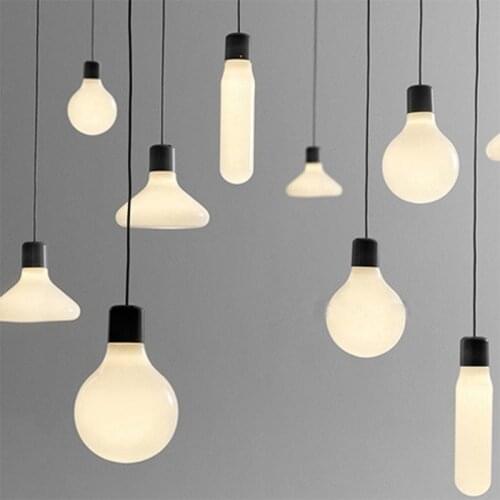 Modern Pendant Lights Milk White Glass Nordic LED Lamp living room decor Hanging Lamps Bedside Lights Luminaire Home E27 Fixture