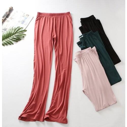 Stylish Y oga Pants Gym Wide Leg Plus Size Women Loose Fitness Pants Long Trousers for Y oga Dance Soft Modal S ports Home Pants
