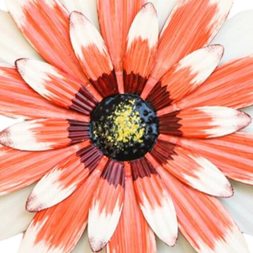 4Pieces Flowers Outdoor Wall Decor, Metal Wall Sculptures Decoration Wall Plaque for Home Bedroom Living Room