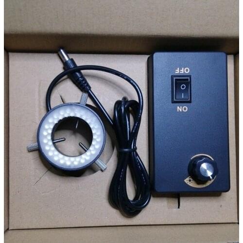 CCD Visual Light Source Metal 30mm Inner Diameter Annular Adjustable LED Light Source Monocular Microscope Annular Light Source