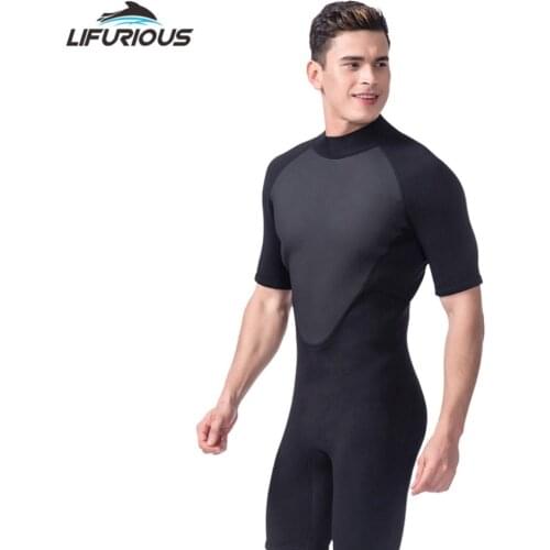 Scuba Dive Waterproof Diving Wetsuit Anti-wear Durable Black Surf Diving Equipment Split Suits Men Short Diving Wetsuit Size XXL